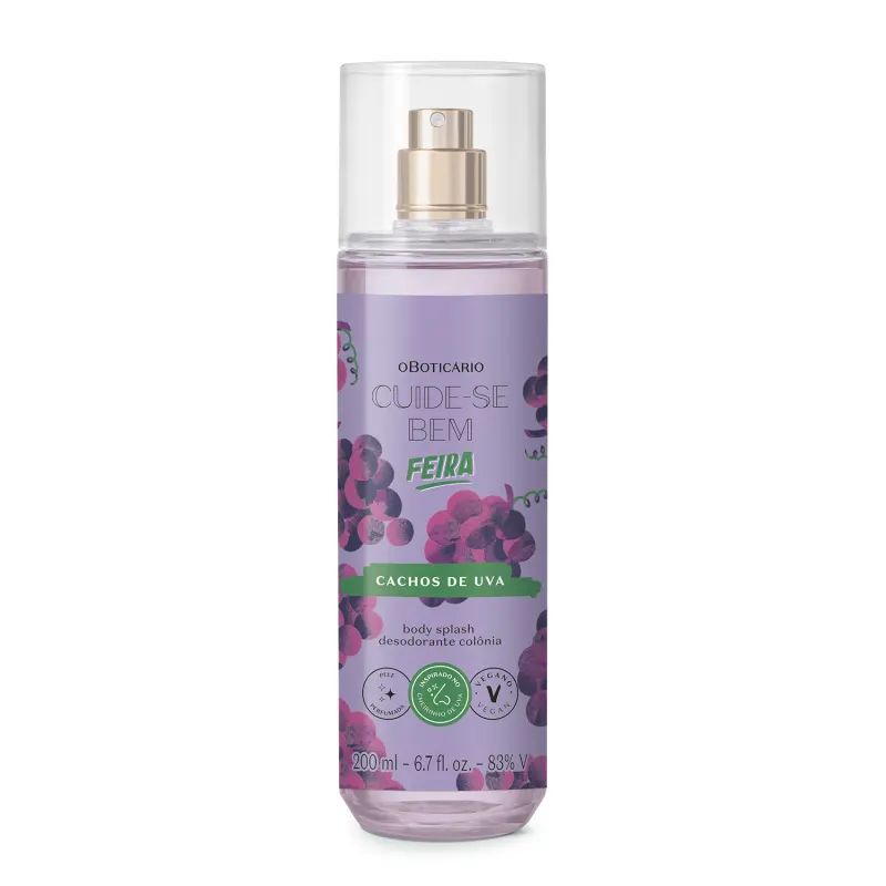 BODY SPLASH CUIDE-SE BEM FEIRA CACHOS DE UVA 200ML