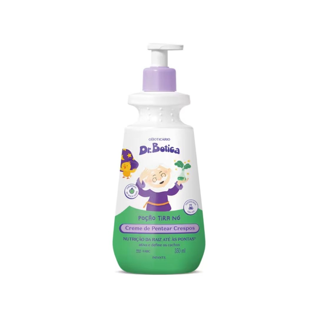 CREME PARA PENTEAR INFANTIL CABELOS CRESPOS 4 ABC DR.BOTICA PO��O TIRA N� 350ML