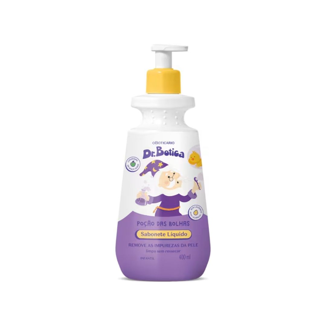 SABONETE L�QUIDO INFANTIL DR. BOTICA PO��O DAS BOLHAS 400ML