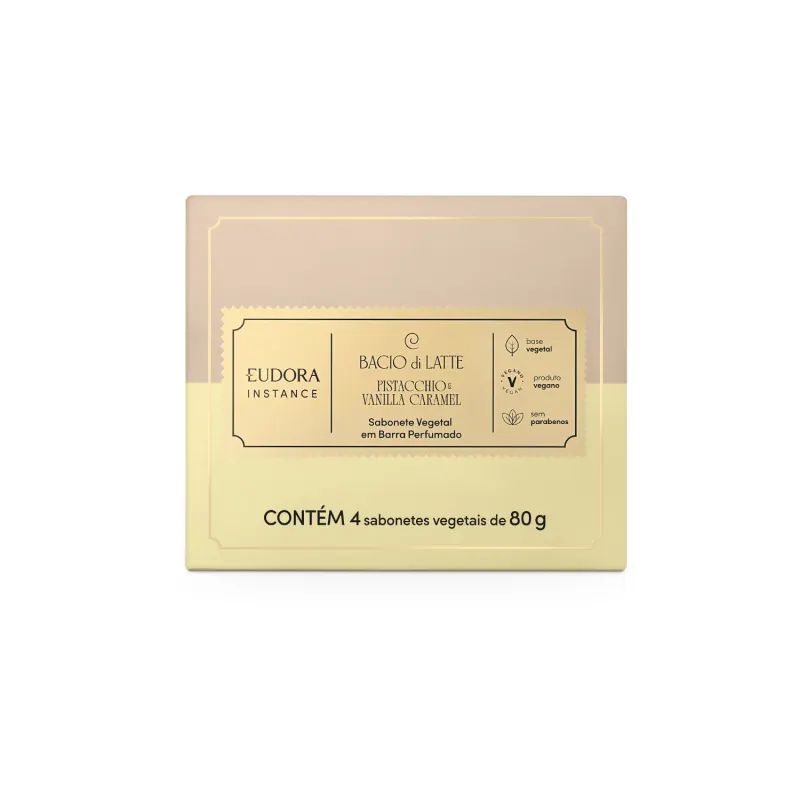 SABONETE EM BARRA VEGETAL PERFUMADO INSTANCE SORTIDOS 80G (4 UNIDADES)