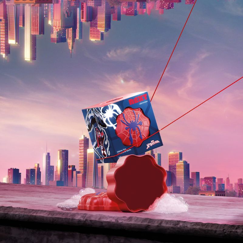SABONETE-TEIA GELATINA DE BANHO NEXT SPIDER MAN 90G