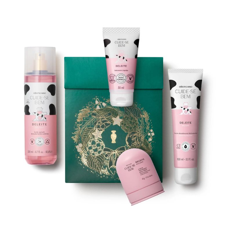KIT PRESENTE CUIDE-SE BEM DELEITE (4 ITENS)