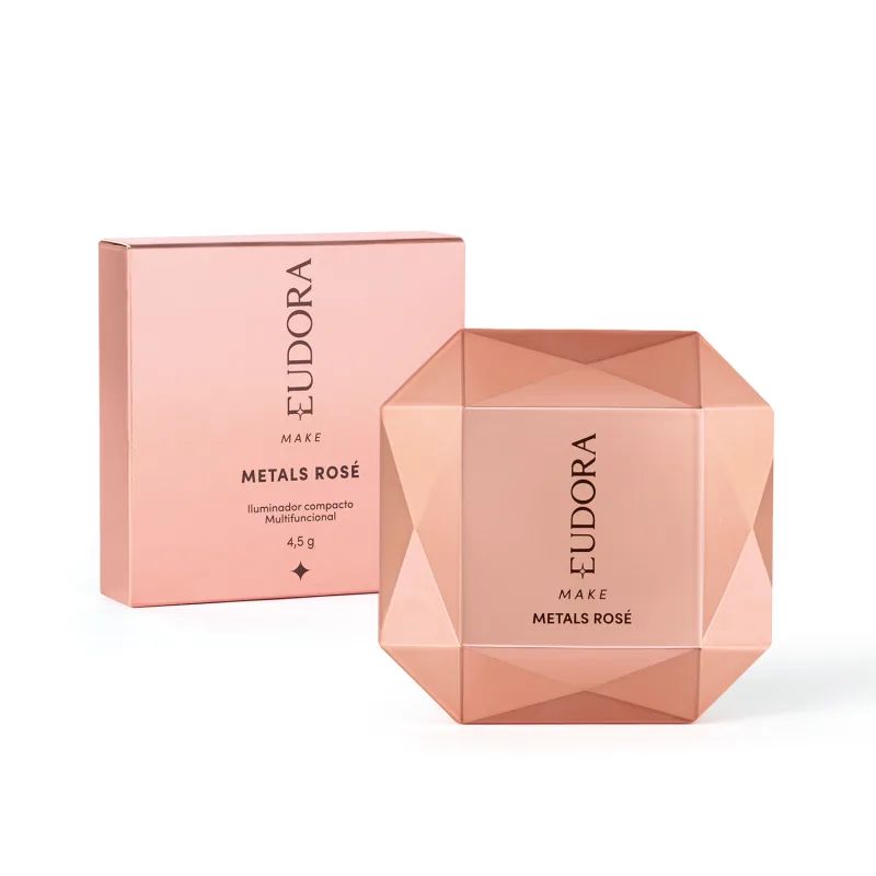 ILUMINADOR COMPACTO METALS ROS� EUDORA MAKE 5G
