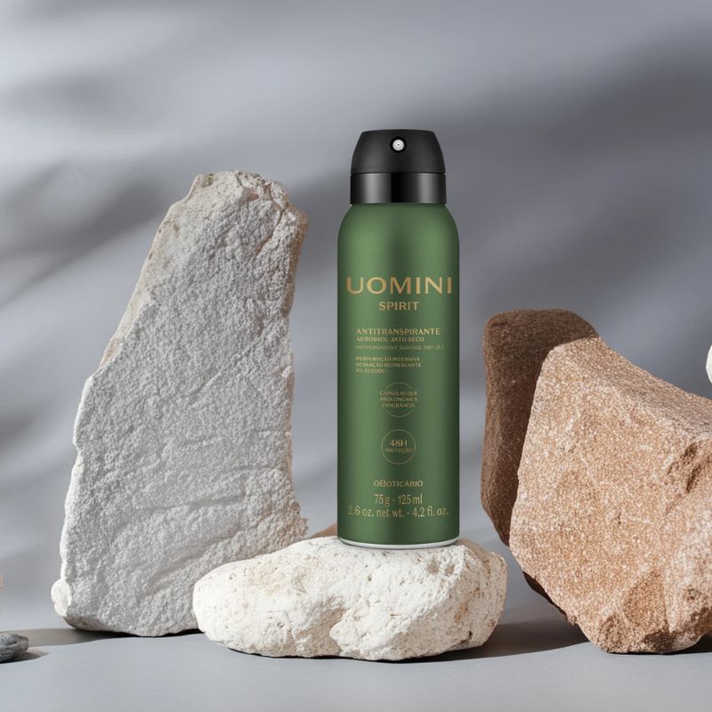 DESODORANTE ANTITRANSPIRANTE AEROSSOL UOMINI SPIRIT 75G/125ML