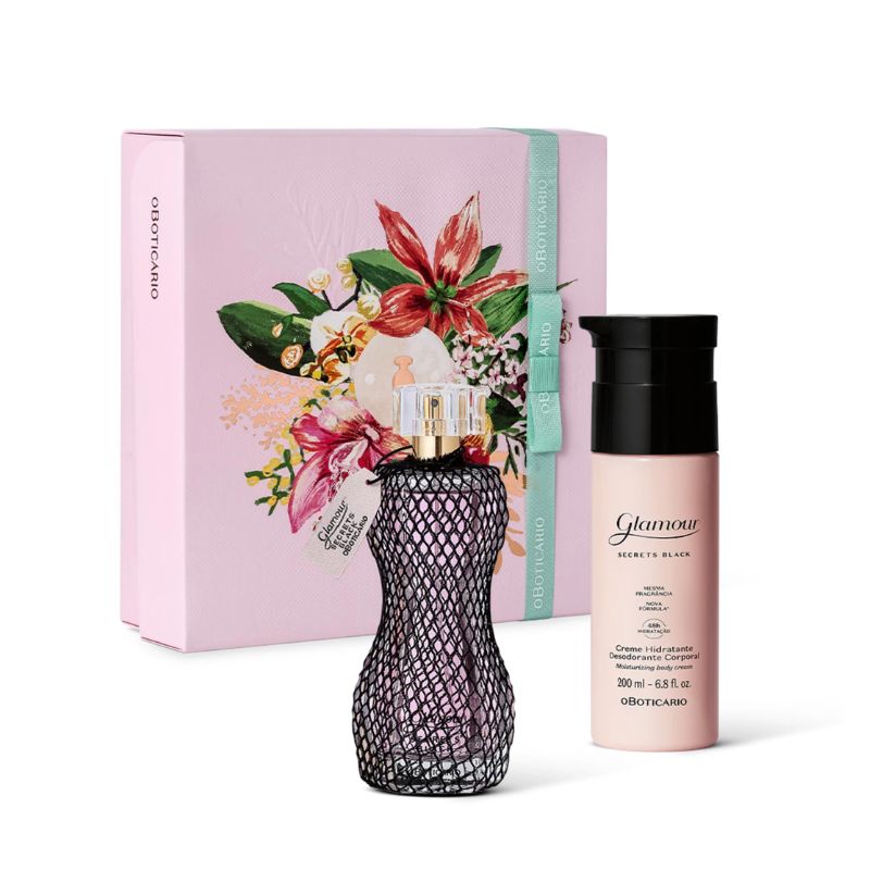 KIT PRESENTE DIA DAS M�ES GLAMOUR SECRETS BLACK (2 ITENS)