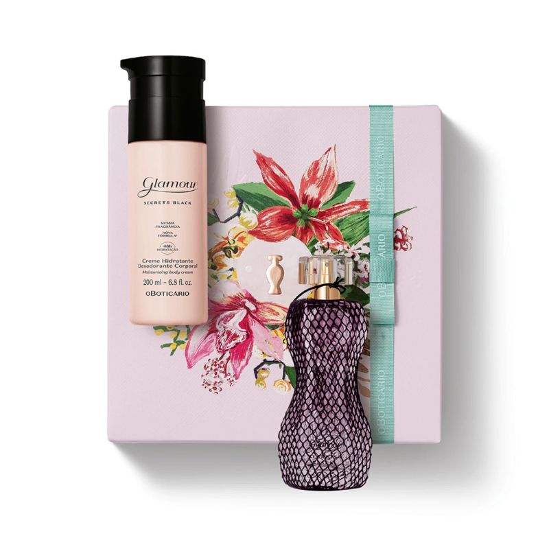 KIT PRESENTE DIA DAS M�ES GLAMOUR SECRETS BLACK (2 ITENS)